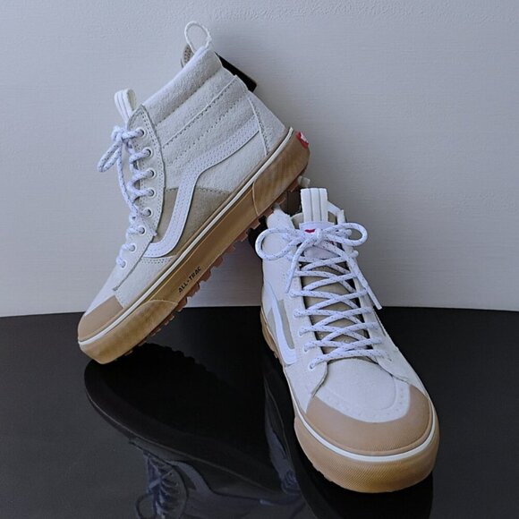 Vans Women Sk8-Hi MTE-2 Waterproof Suede in Warmth & Cheer Cornstalk/Marshmallow - Picture 5 of 15